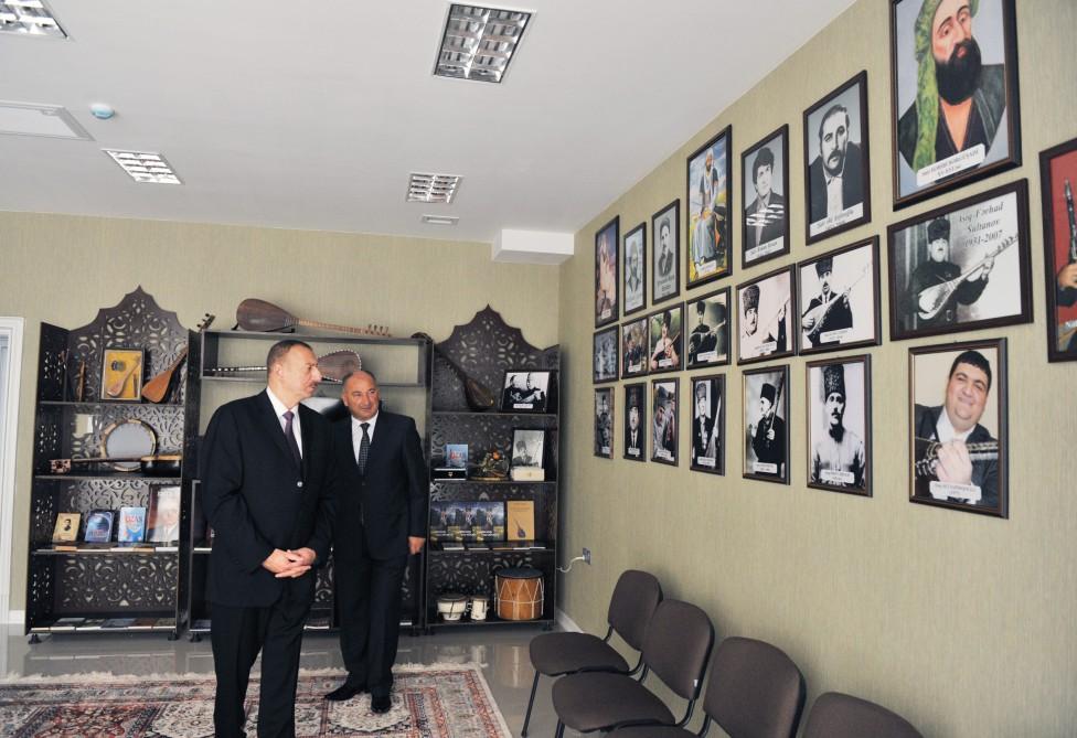 Поездка Президента Ильхама Алиева в Уджарский район