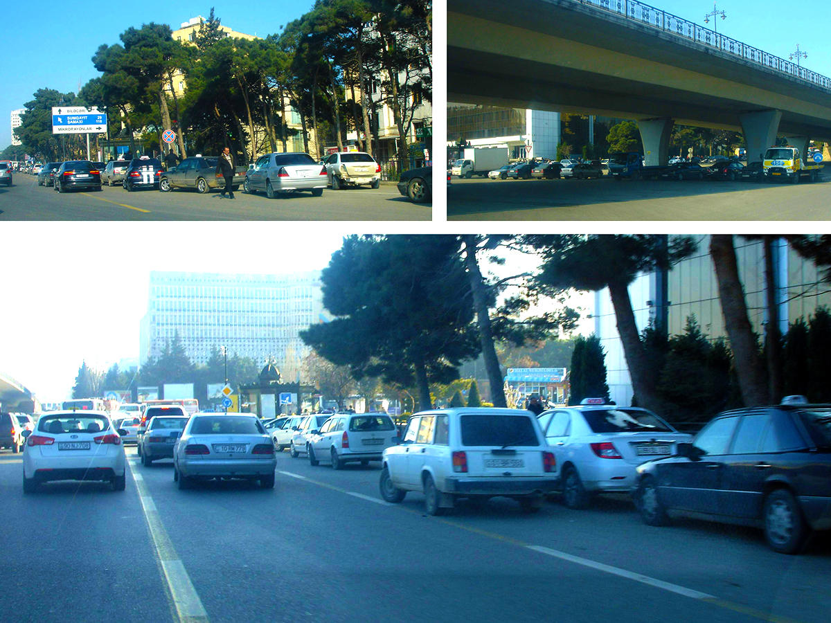 Таксисты блокируют одну из главных дорожных артерий Баку