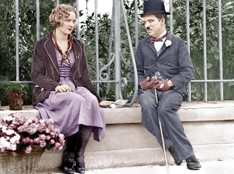 14 редких раскрашенных фотографий Чарли Чаплина, сделанных в 1910-1930-х годах