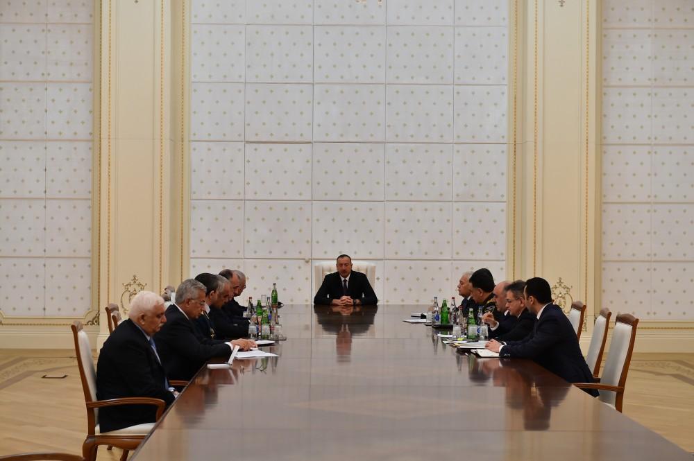 Созвано заседание Совета безопасности при Президенте Азербайджана