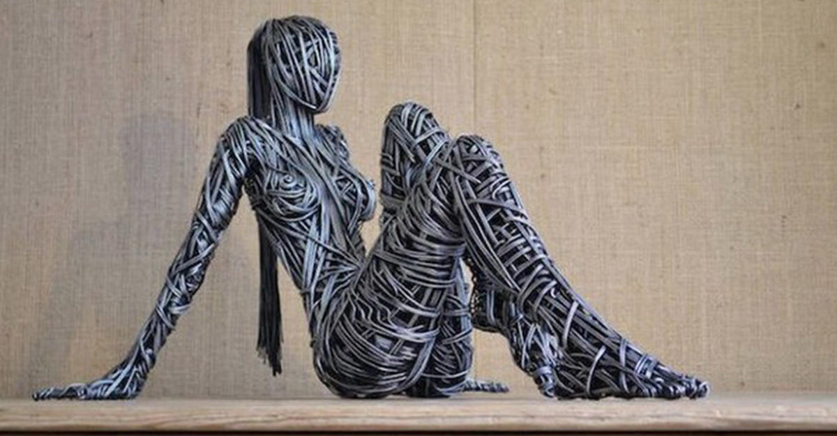 Потрясающие проволочные скульптуры от Ричарда Стейнтхорпа