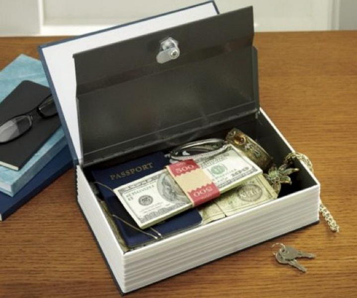 Оригинальные подарки на Новый год: книга-сейф