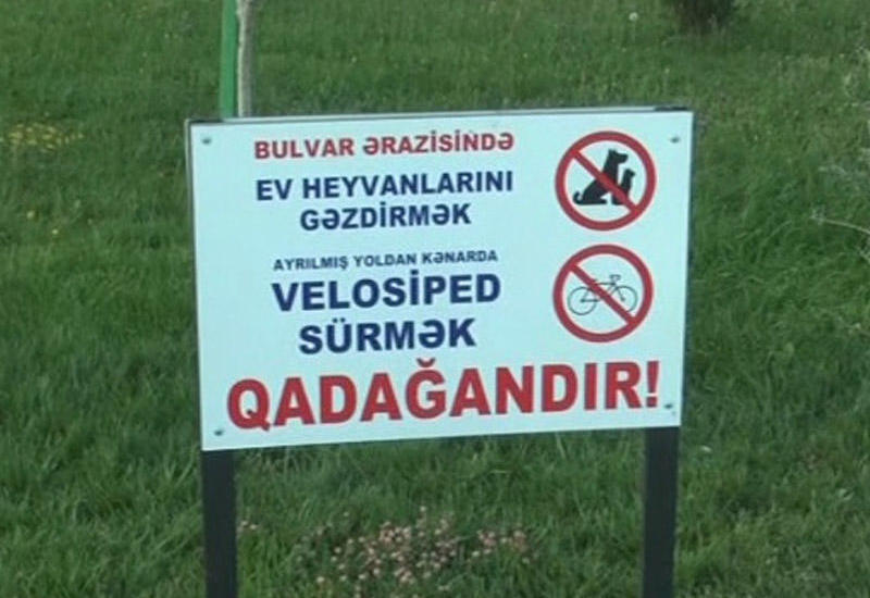 Sumqayıt bulvarında yeni yasaq <span class="color_red">- VİDEO</span>