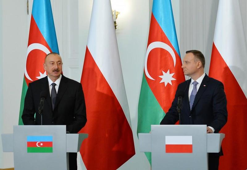 Президент Ильхам Алиев: Совместная декларация по стратегическому партнерству между Азербайджаном и Польшей охватывает все направления наших связей