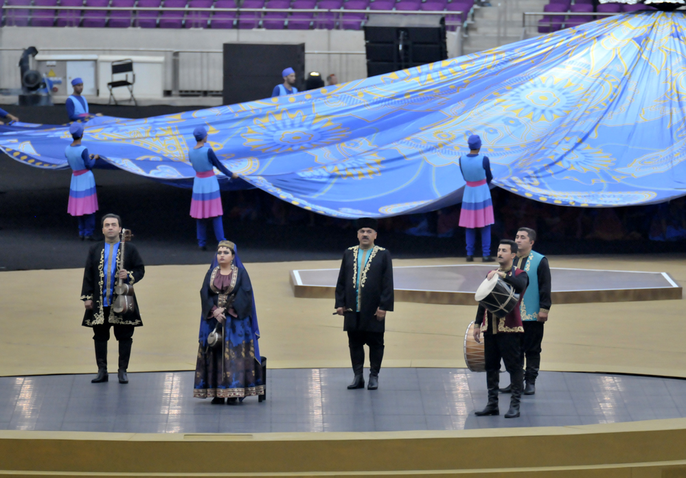 Ритмы азербайджанской музыки на церемонии закрытия Евроигр