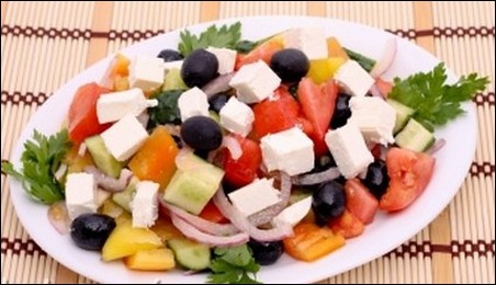 Греческий салат - Пошаговый рецепт