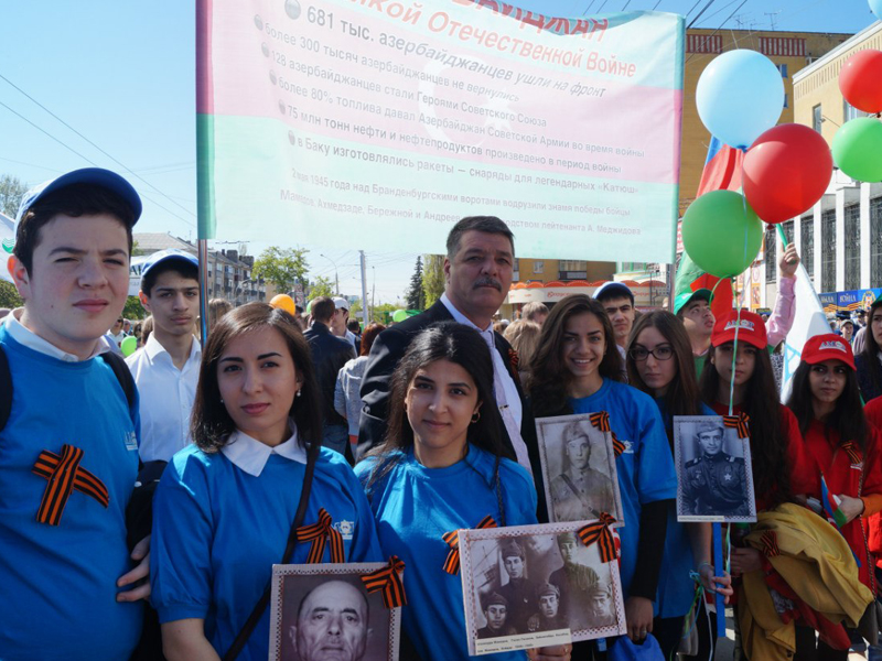 Участники АМОР и ВАК Липецкой области приняли участие в шествии в честь 70-летия Победы