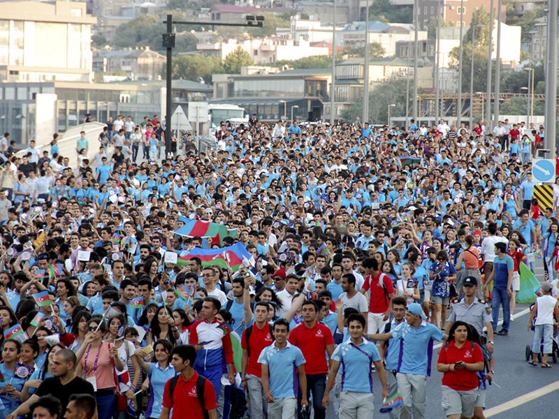 В Баку прошли грандиозный парад и концерт, посвященные Евроиграм