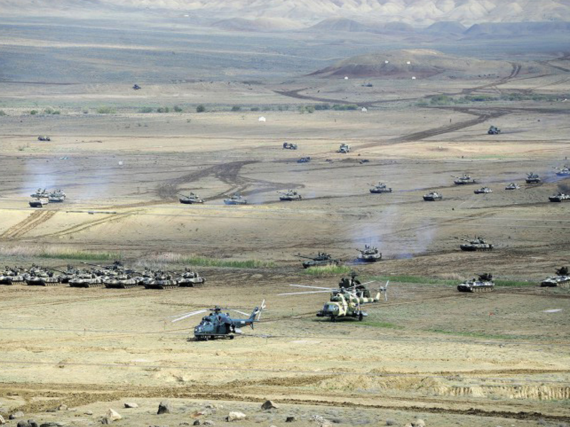 Азербайджанские и турецкие военные в Нахчыване