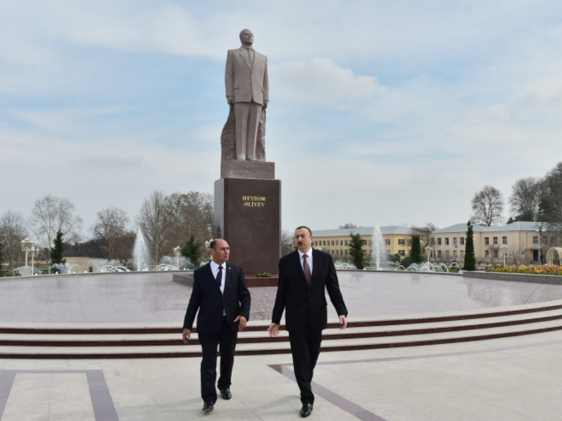 Поездка Президента Ильхама Алиева в Бардинский район
