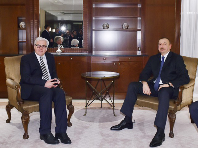 Президент Ильхам Алиев обсудил с Франком-Вальтером Штайнмайером пути решения карабахского конфликта и перспективы двустороннего сотрудничества