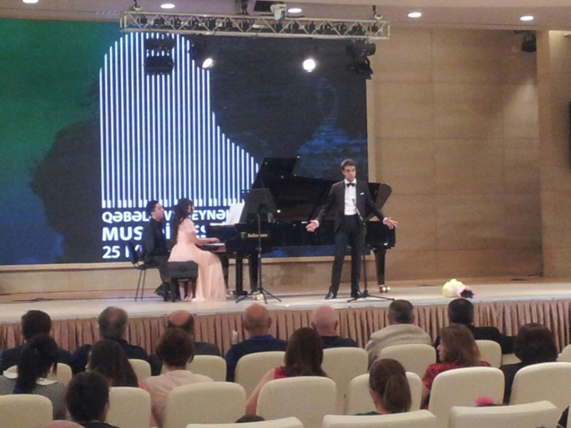 В рамках VII Международного музыкального фестиваля в Габале состоялся совместный концерт вокалистов и пианистов Азербайджана и Италии