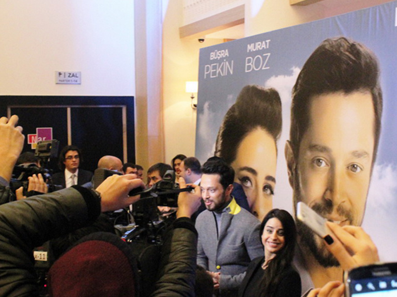 Мурат Боз вызвал большой ажиотаж на премьере фильма в Баку