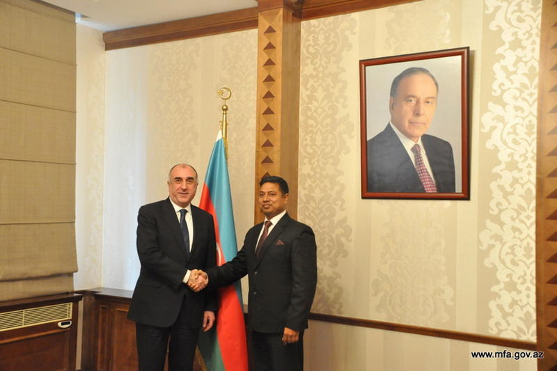 Мамедъяров на встрече с новым послом Индии