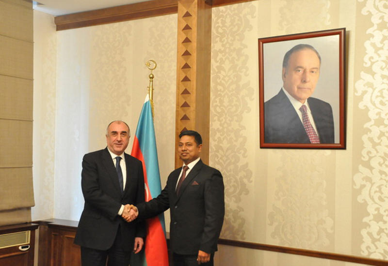 Мамедъяров на встрече с новым послом Индии