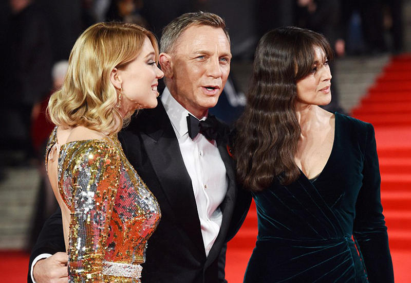 Моника Беллуччи и Леа Сейду на грандиозной премьере "007:Спектр"