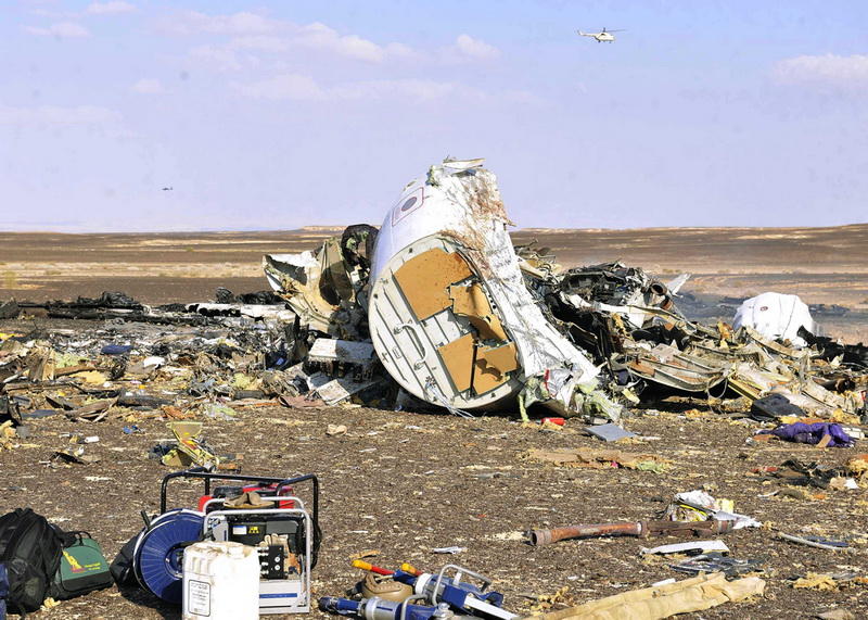 Первые кадры с места крушения российского Airbus в Египте