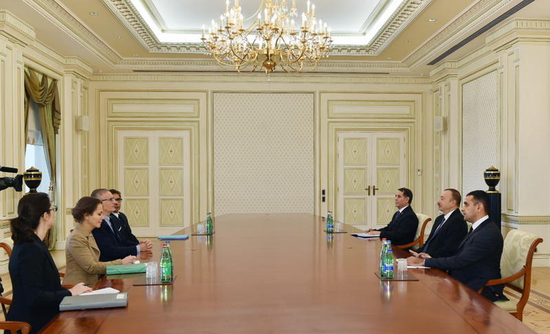 Президент Ильхам Алиев принял главу МВД Грузии и французскую делегацию