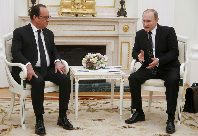 Путин: теракты заставляют Россию и Францию объединять усилия