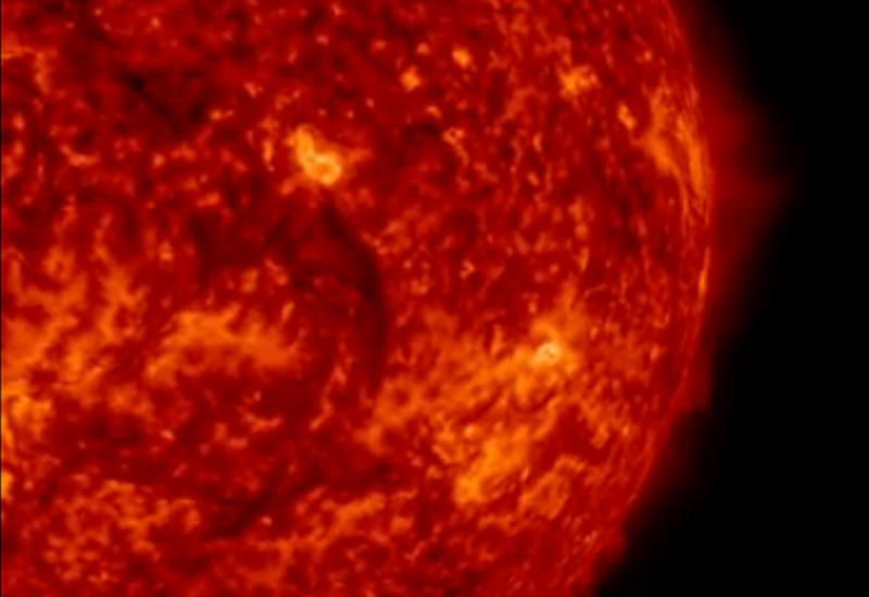 Уникальное видео взрыва на Солнце