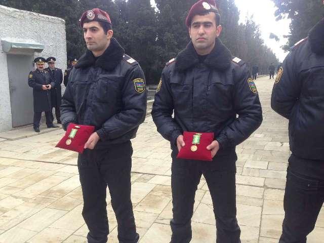 В Баку похоронили полицейских, погибших от рук террористов в Нардаране