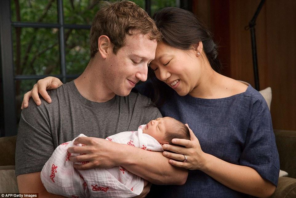 Марк Цукеберг показал миру свою новорожденную дочь