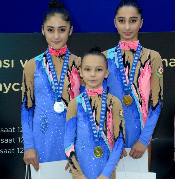 Победители первого дня Объединенного первенства Азербайджана по спортивной гимнастике и акробатике