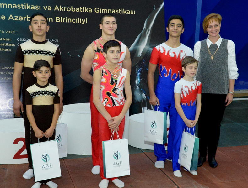 Победители первого дня Объединенного первенства Азербайджана по спортивной гимнастике и акробатике
