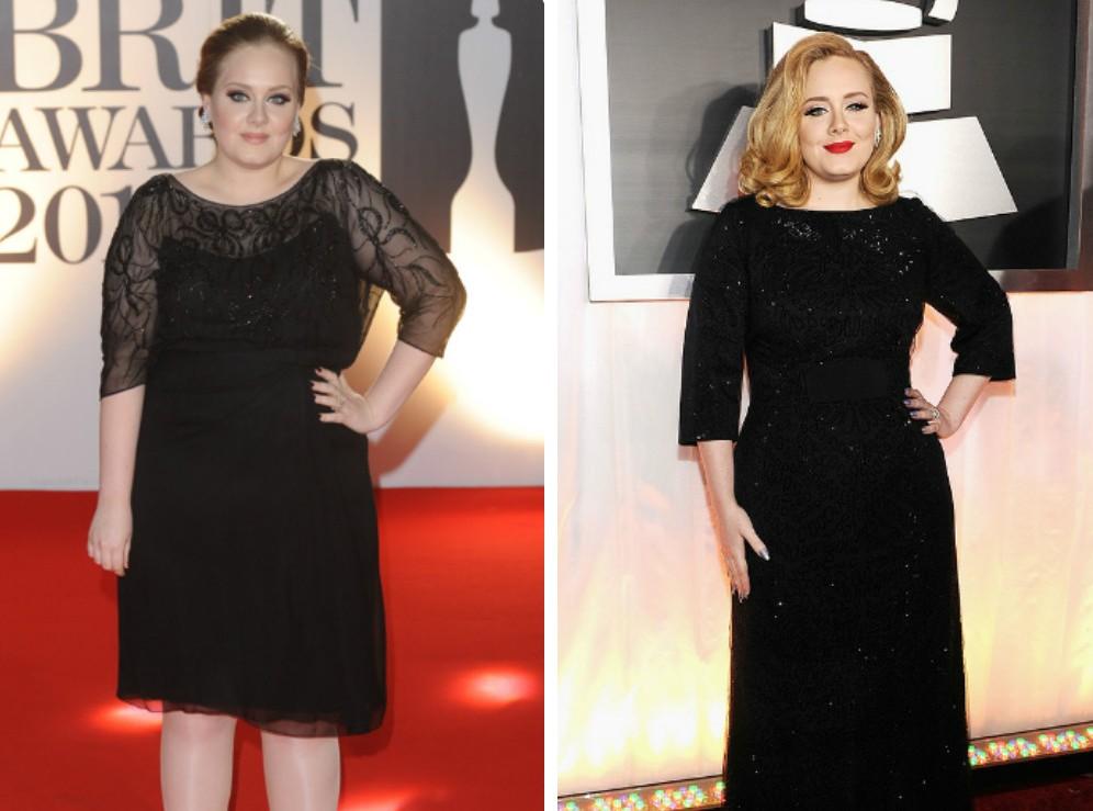 Как правда похудела. Adele певица до и после похудения.