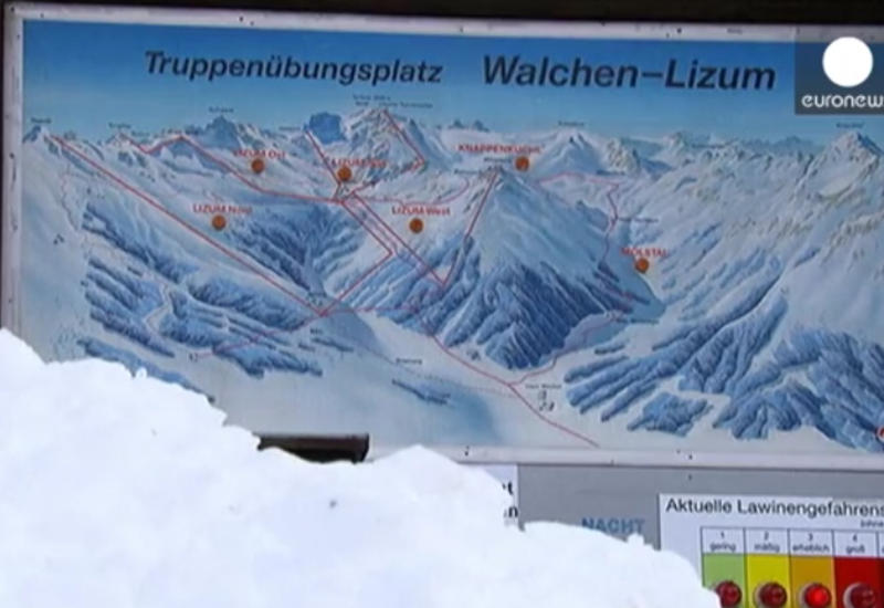 Снежная лавина убила лыжников в австрийских Альпах