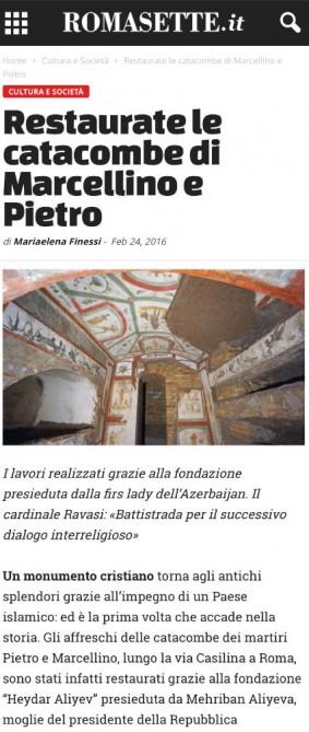 Ведущие СМИ Италии и Ватикана о вкладе Фонда Гейдара Алиева в христианскую культуру