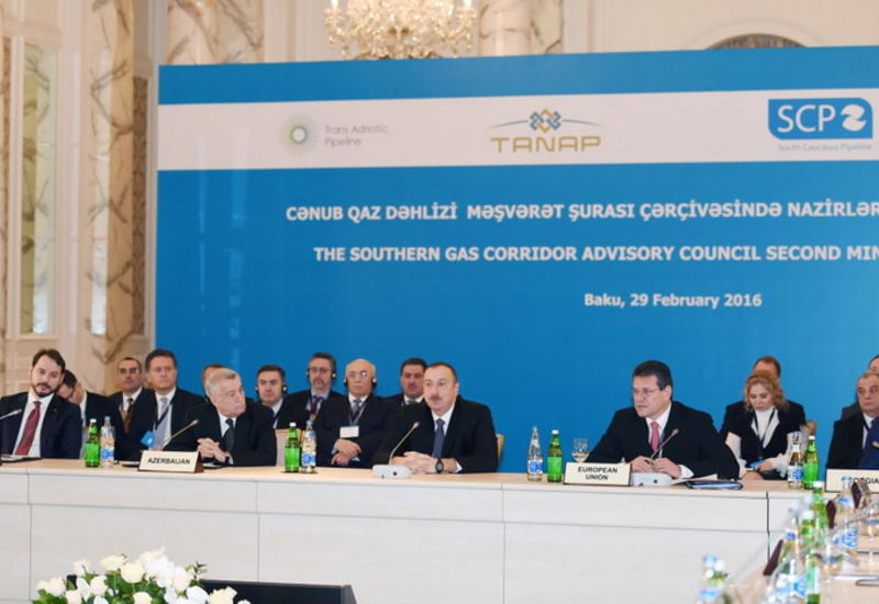 Президент Ильхам Алиев: "2016 год будет очень важным и значимым в реализации проекта «Южный газовый коридор"