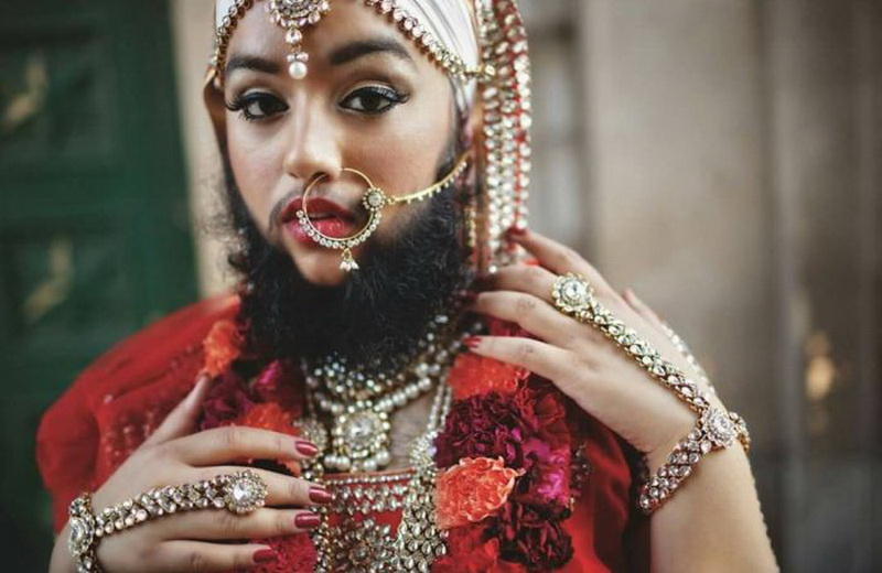 Индианка Харнаам Каур стала первой женщиной-моделью с бородой - ФОТО