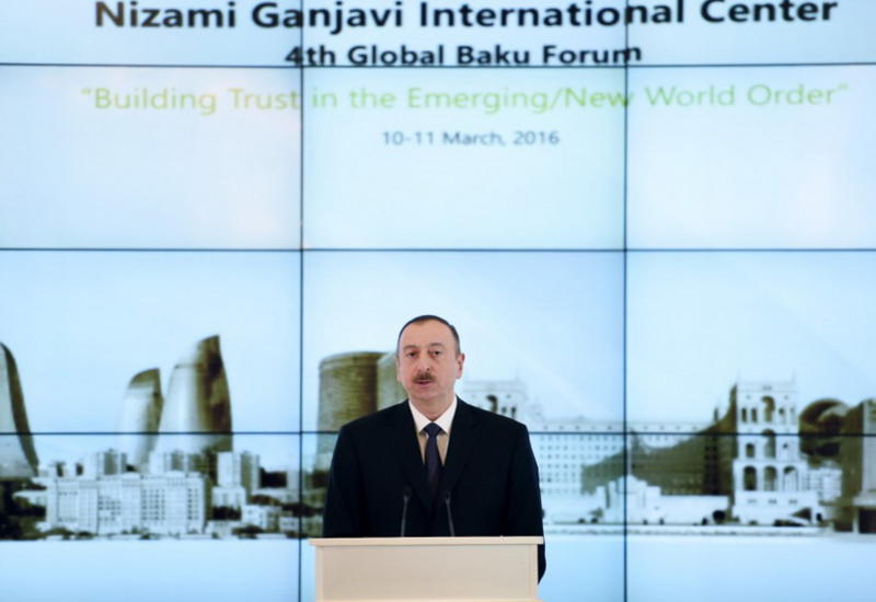 Президент Ильхам Алиев: "Темы Глобального Бакинского форума важны для всего человечества"