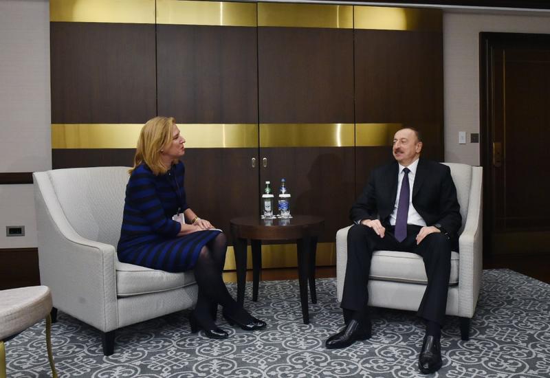 Президент Ильхам Алиев принял экс-глав Польши и МИД Израиля
