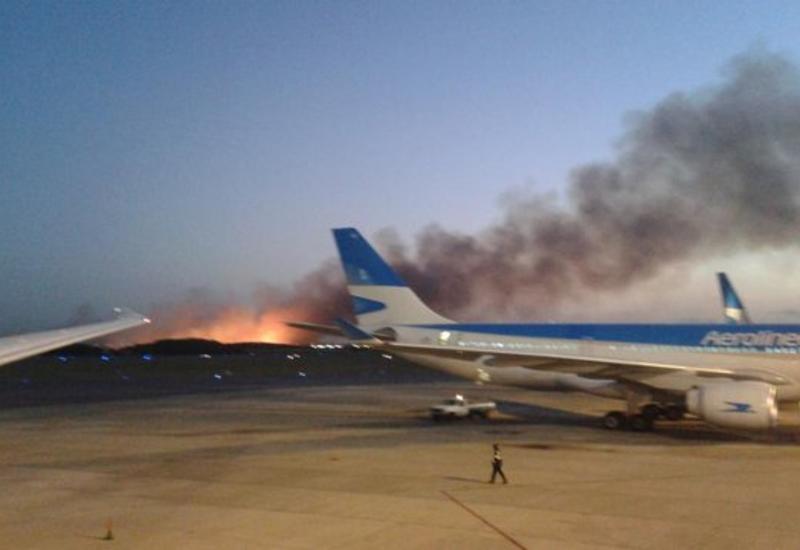 В аэропорту Буэнос-Айреса произошел пожар