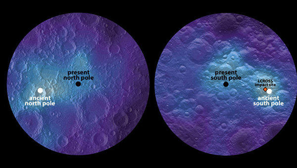 Планетологи: ось вращения Луны сдвигалась в прошлом
