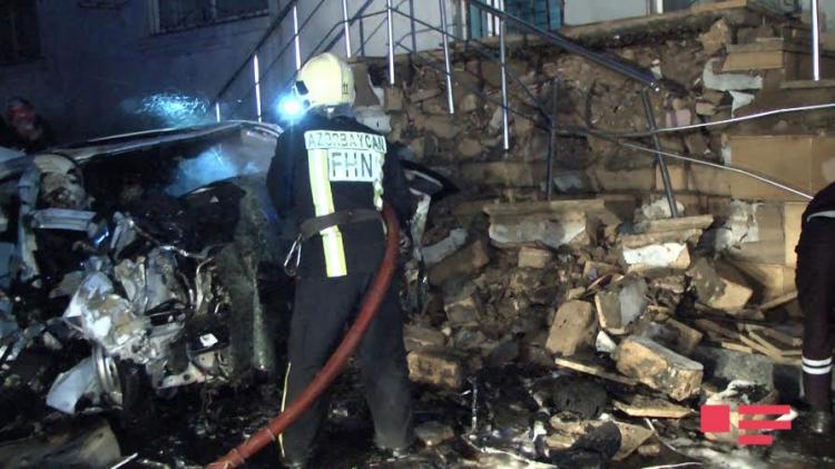 Трагедия в Баку: водитель сгорел в страшном пожаре при ДТП