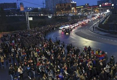 Митинг в поддержку террористов в Ереване