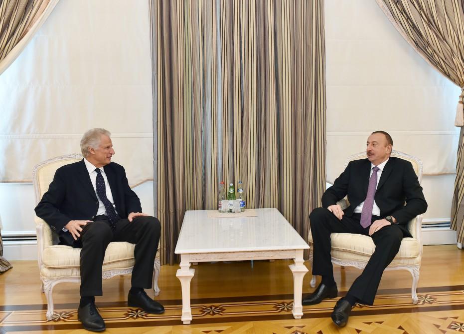 Президент Ильхам Алиев принял экс-премьера Франции и министра культуры и информации Саудовской Аравии