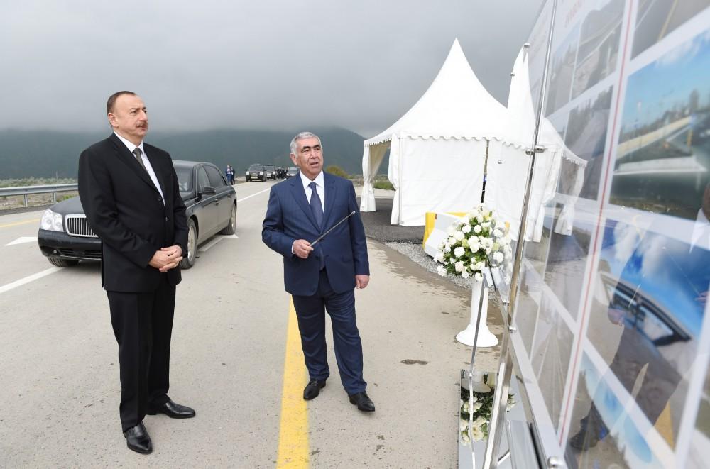 Поездка Президента Ильхама Алиева в Агсуинский район