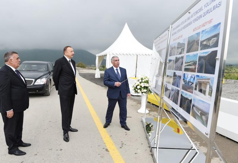 Поездка Президента Ильхама Алиева в Агсуинский район
