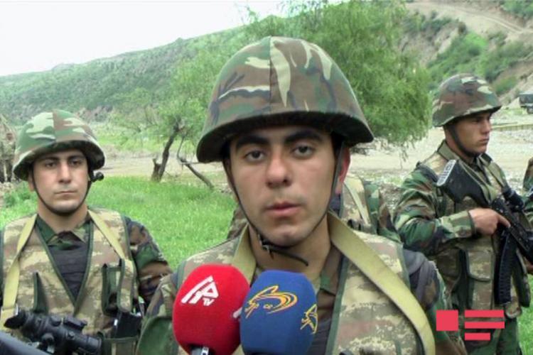 Ordumuzun zabiti: "Düşmən silah sursatını qoyub qaçıb"