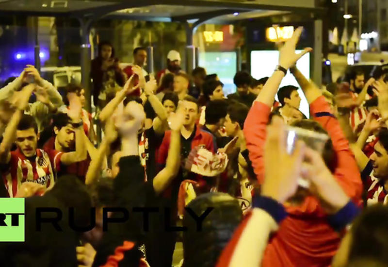 Вот так фанаты "Атлетико" отпраздновали выход команды в финал ЛЧ
