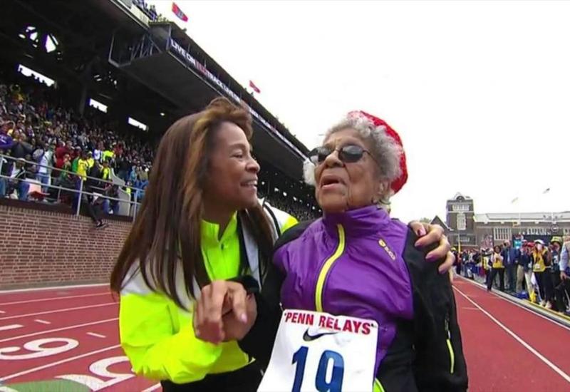 100-летняя женщина установила мировой рекорд в беге