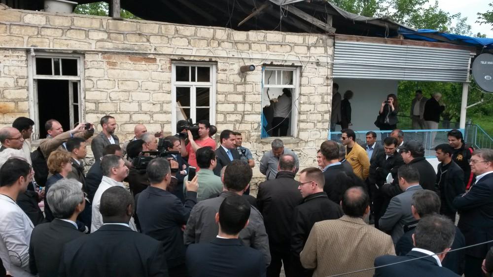 Зарубежные дипломаты побывали в подвергшихся армянским обстрелам селах Тертера и Агдама