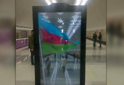 Yeni açılan metrostansiyada kreativ monitor <span class="color_red">- VİDEO</span>