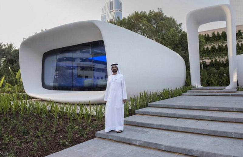 В ОАЭ на 3D-принтере напечатали первое в мире офисное здание