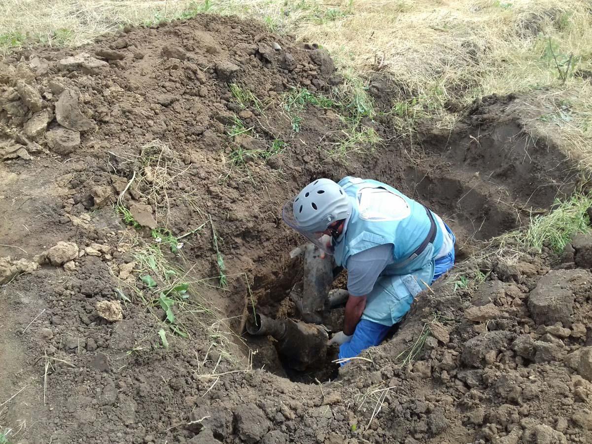 В прифронтовых районах Азербайджана обезврежены четыре неразорвавшихся боеприпаса