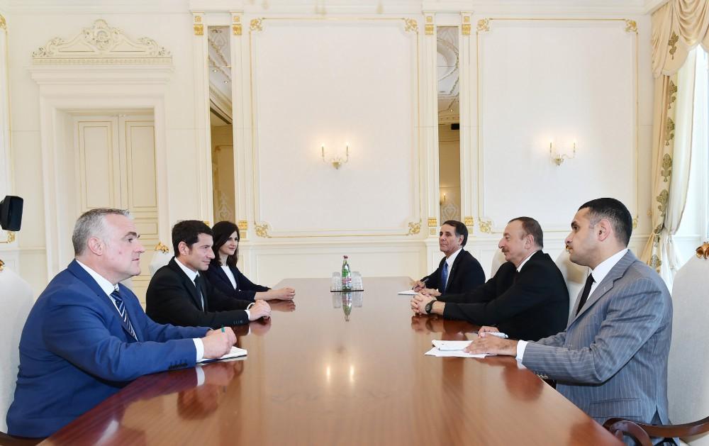 Президент Ильхам Алиев принял мэра города Канны